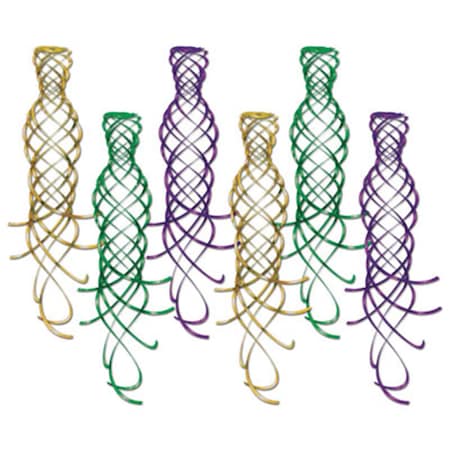 Shimmering Whirls- Gold- Green- Purple, 6PK